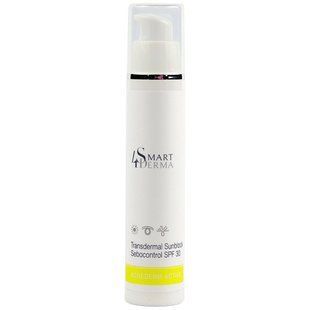 Себорегулюючий сонцезахисний крем Smart4Derma TRANSDERMAL SUNBLOCK Sebocontrol SPF 30 (Acnederm Active) 406 фото