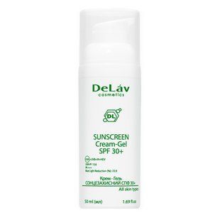 Сонцезахисний крем-гель Delav SPF30+, 50мл 401014 фото