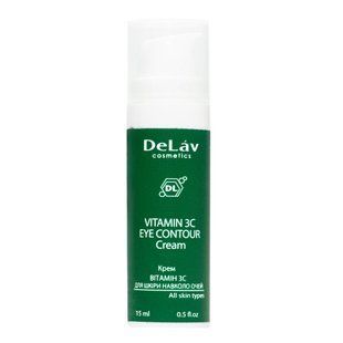 Крем ВІТАМІН 3С для шкіри навколо очей Delav VITAMIN 3C EYE CONTOUR Cream, 15мл 401003 фото